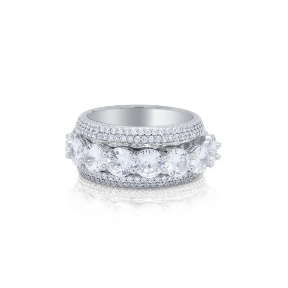 Round Eternity Band Iced Out Ring